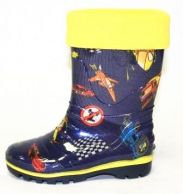 Сапожки детские "Транспорт" (утепленные)
